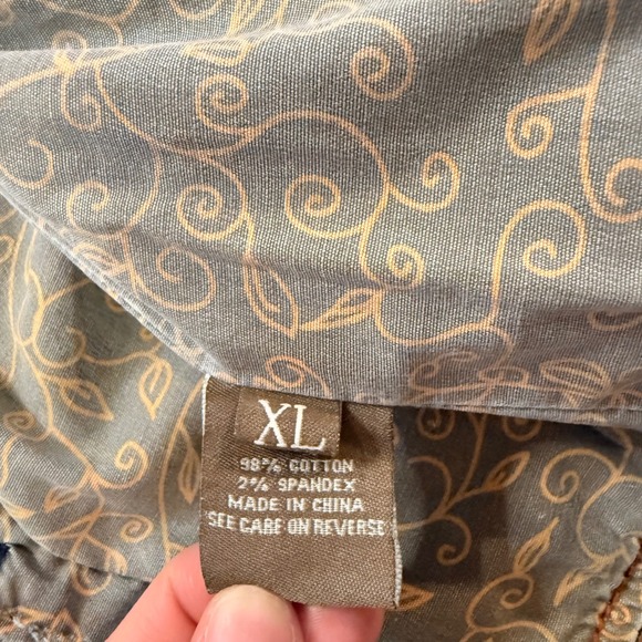 Pricxy Vintage Y2K Fairy Rhinestone Denim Jacket XL Blue Panelled Cropped Blazer - Picture 3 of 9